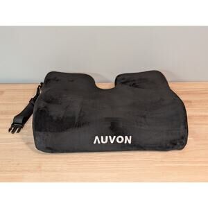 AUVON Ergonomic Anti-Slip Wheelchair Cushion w/ High Front to Prevent Sliding